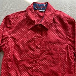 Boden Polka Dot Shirt 2P 2 Petite XS